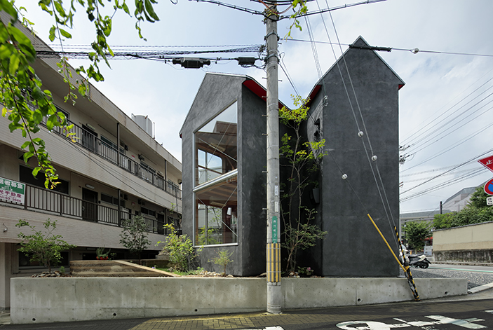 大阪の住宅キノコハウス外観1